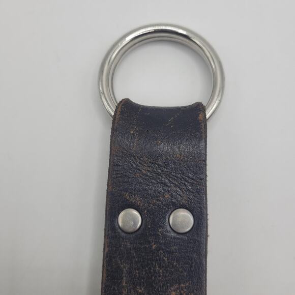 Gap Belt Womens Medium Black Leather D Ring Workwear Utility Industrial Rugged main image 6